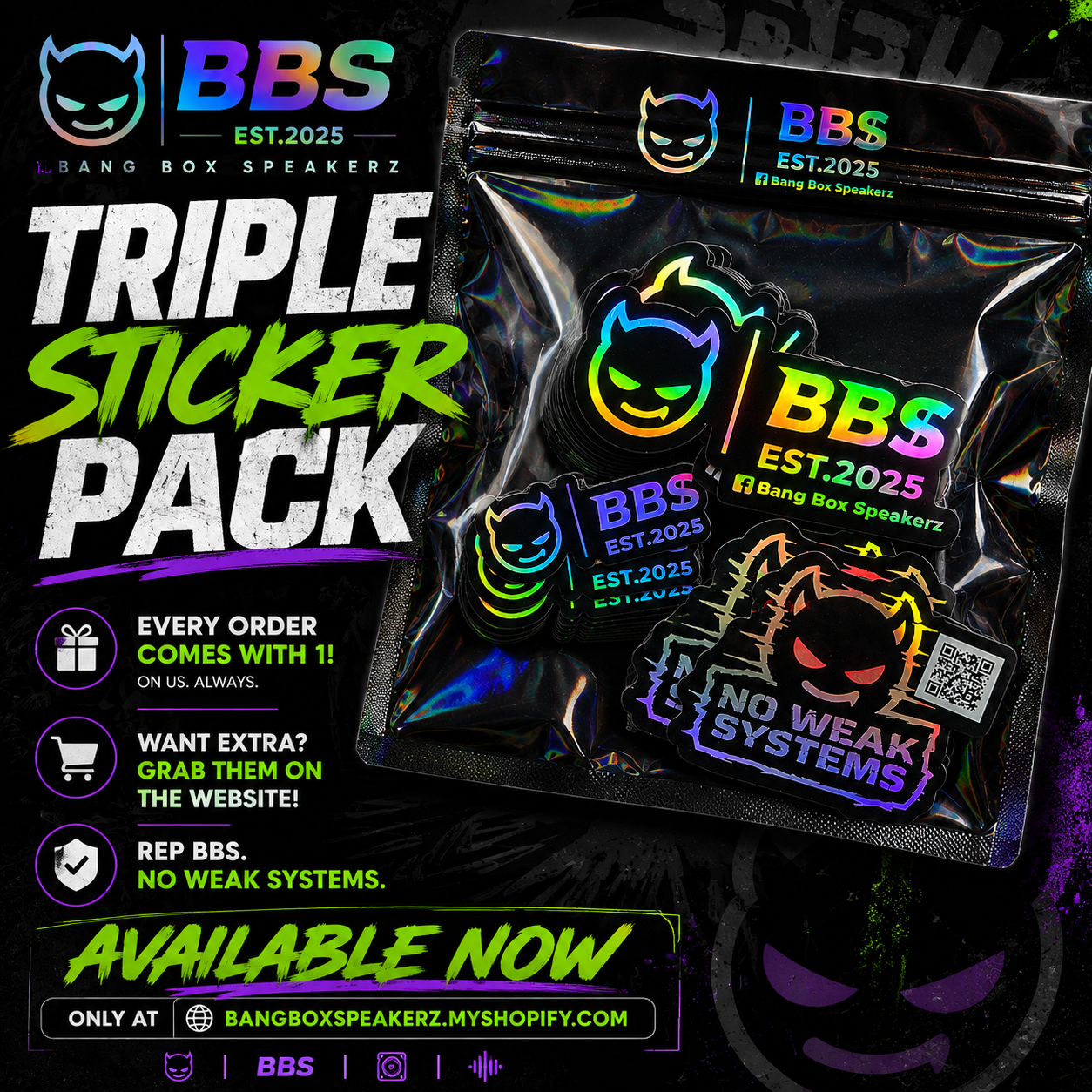BBS Triple Sticker Pack 😈
