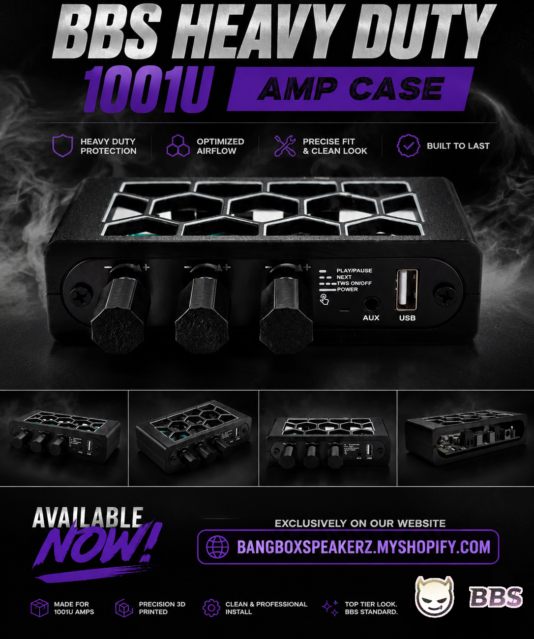 HEAVY DUTY BBS 1001u Amp Case