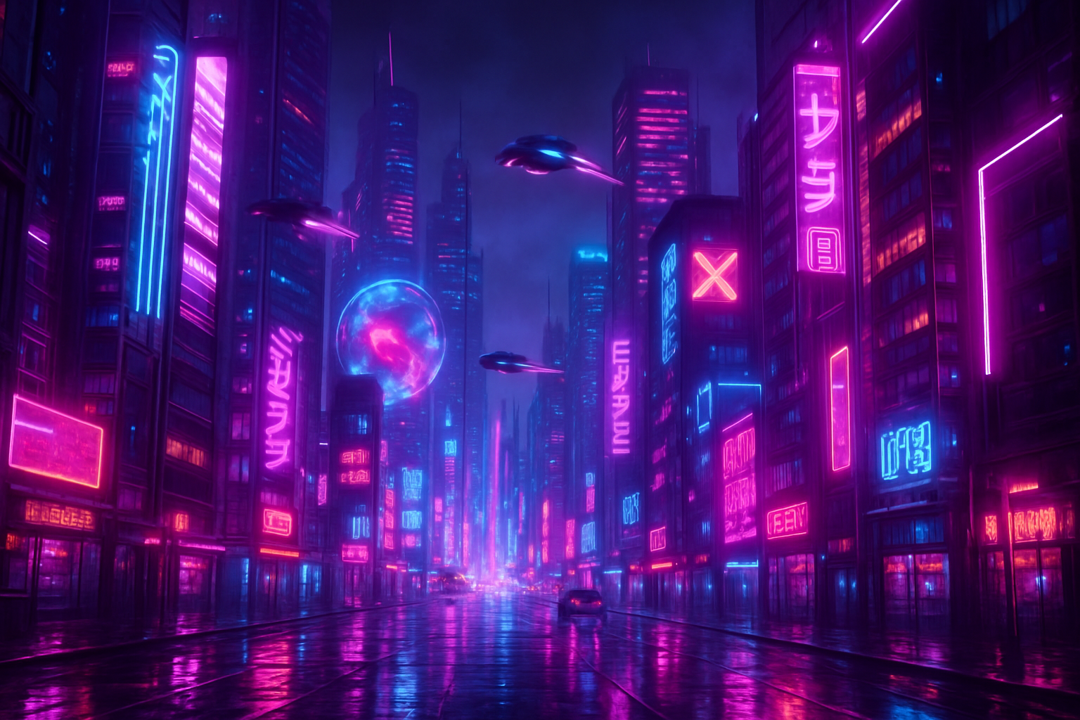 Cyberpunk theme 
