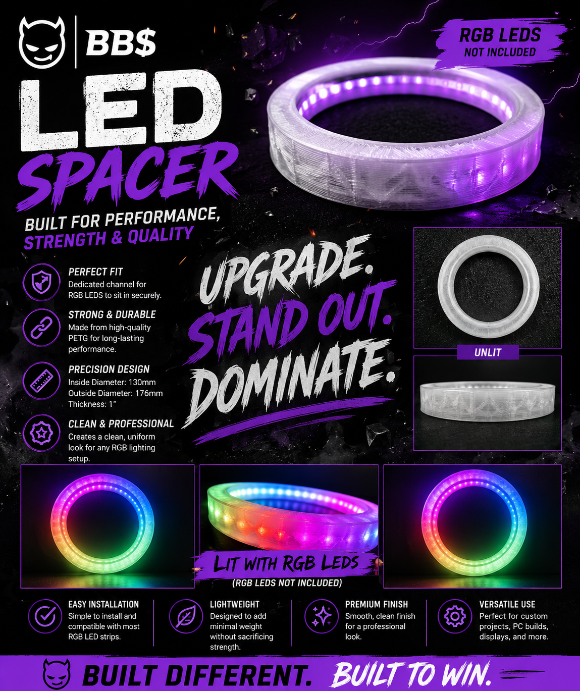 BBS LED COOLER SPACER 🥶😈