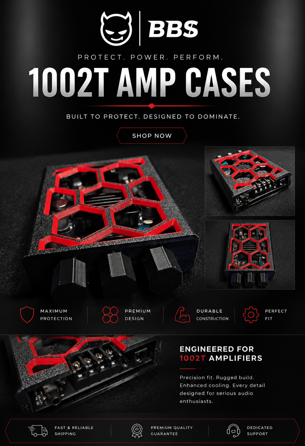 BBS 1002T HEAVY DUTY AMP CASE