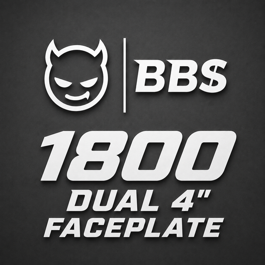 1800 Dual 4" Faceplate
